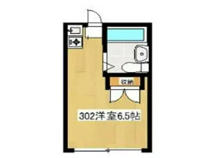 ソリッドリファイン京王堀之内(ワンルーム/3階)の間取り写真