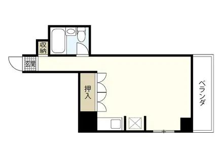 シャトレ天神(ワンルーム/3階)の間取り写真