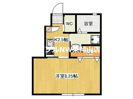 ORCA ANNEX(1K/1階)の間取り写真