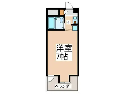 CKすずかけ台(1K/6階)の間取り写真