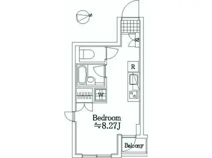 ドルチェ荻窪・壱番館(ワンルーム/1階)の間取り写真