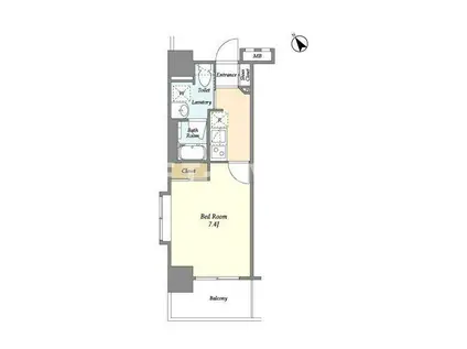 BPRレジデンス船橋(1K/6階)の間取り写真