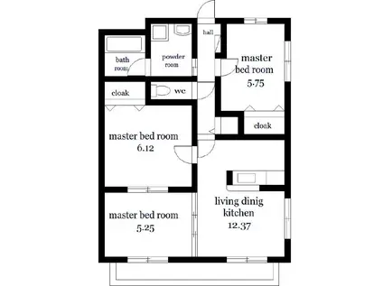 COLLINE(3LDK/3階)の間取り写真