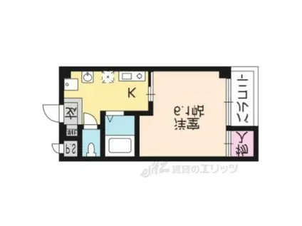 ミルコート(1K/3階)の間取り写真