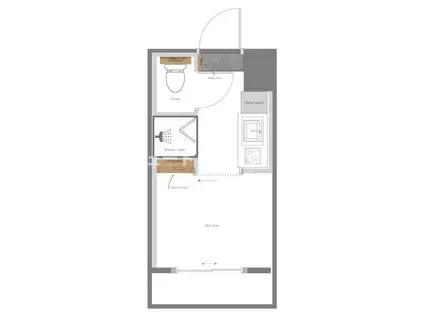 東和プラザA館(1K/5階)の間取り写真