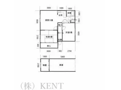 ライク西野(2LDK/2階)の間取り写真