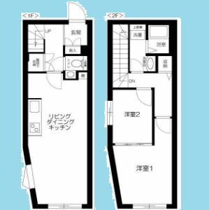 フェリデンシア御嶽山(2LDK/2階)の間取り写真