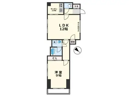 STAGE HIGASHI IKEBUKURO (1LDK/2階)の間取り写真