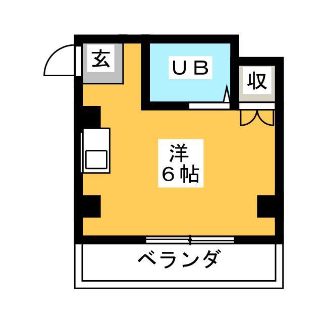大横町ニュー田口ビル(ワンルーム/4階)の間取り写真