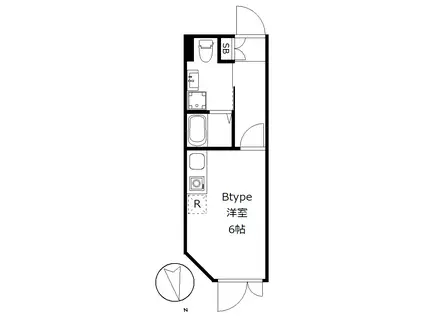 SPERANZATOKYO(ワンルーム/2階)の間取り写真