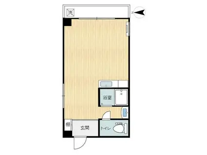 ボンジョルノ戸田(1DK/3階)の間取り写真