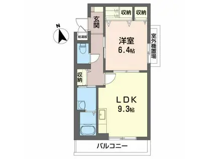 メゾン・ド・シャルム(1LDK/3階)の間取り写真