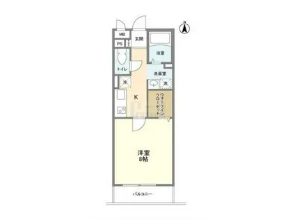 エコステージ王子神谷(1K/3階)の間取り写真