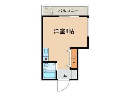 IRO佐世保(ワンルーム/3階)の間取り写真