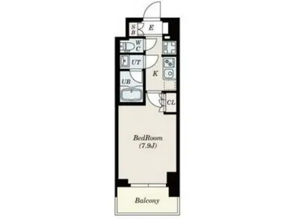 S-RESIDENCE北千住REIZ(1K/8階)の間取り写真