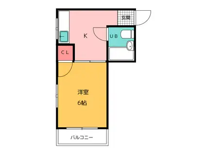 ソミュール七星NO.7(1K/3階)の間取り写真