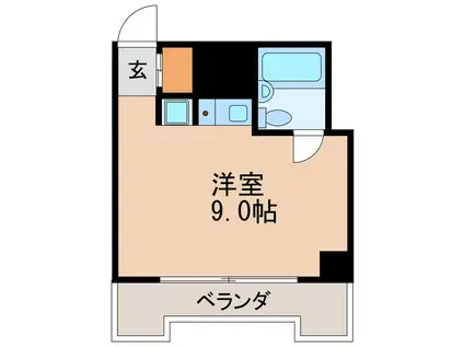 チサンマンション桜通久屋(ワンルーム/6階)の間取り写真