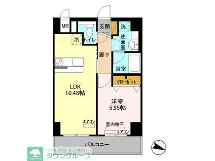 コローレサウスエイト(2LDK/2階)の間取り写真