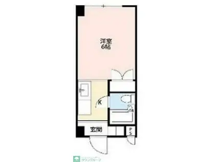 マモール川崎神明町(1K/4階)の間取り写真