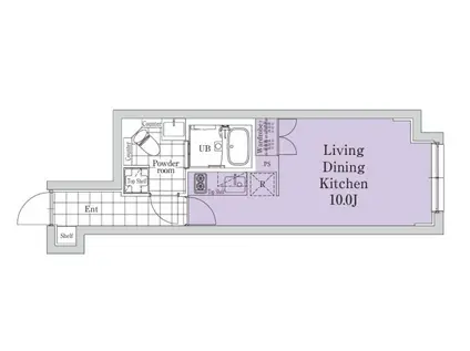 EXAM新中野II(1K/4階)の間取り写真
