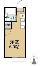 サザリィ川崎(ワンルーム/1階)の間取り写真