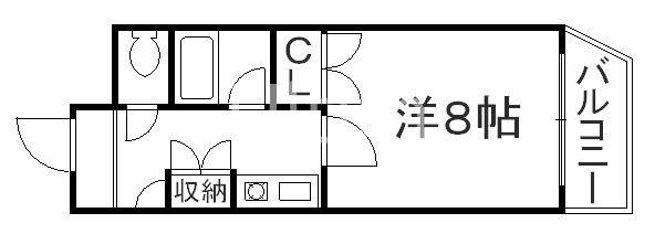 LAVITAヴェルデ(1K/2階)の間取り写真