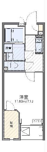 レオネクストセレーノ(1K/3階)の間取り写真