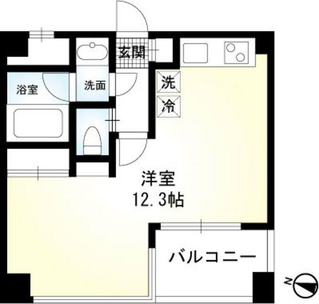 OZ-COURT(ワンルーム/2階)の間取り写真