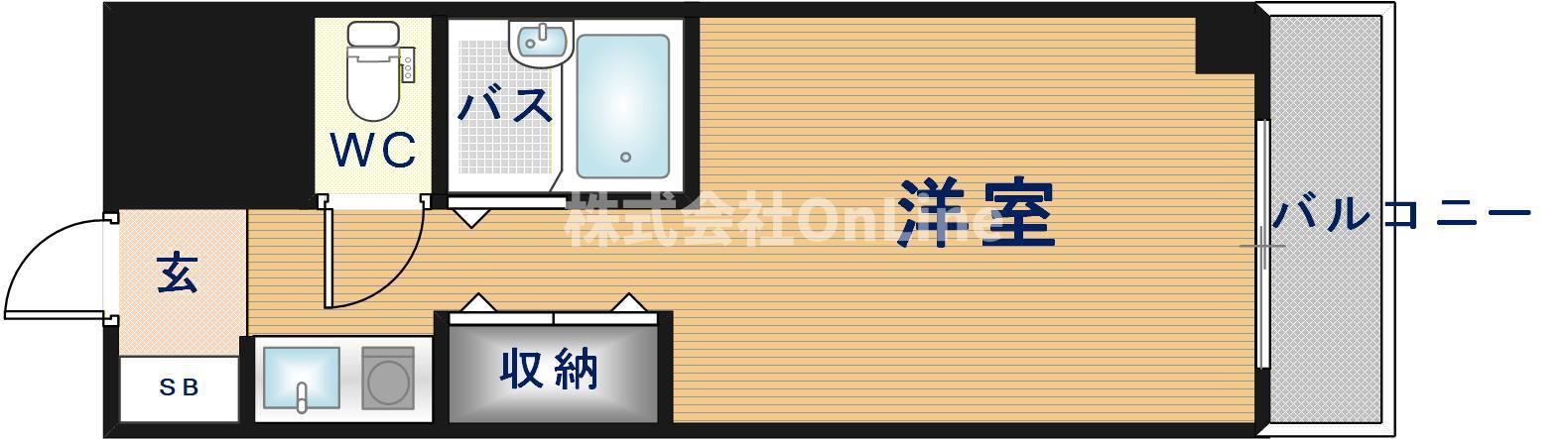 セントラルヴィラ(1K/2階)の間取り写真