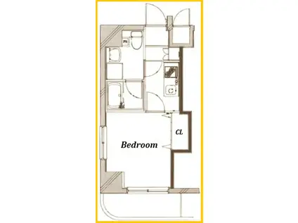 THE PREMIUM SUITE YOKOHAMA(1K/4階)の間取り写真