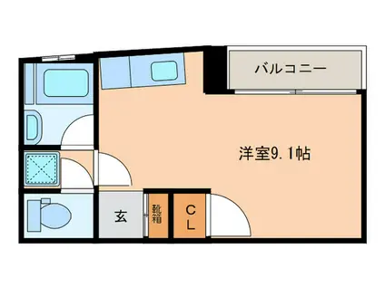 コーポあづま(ワンルーム/4階)の間取り写真