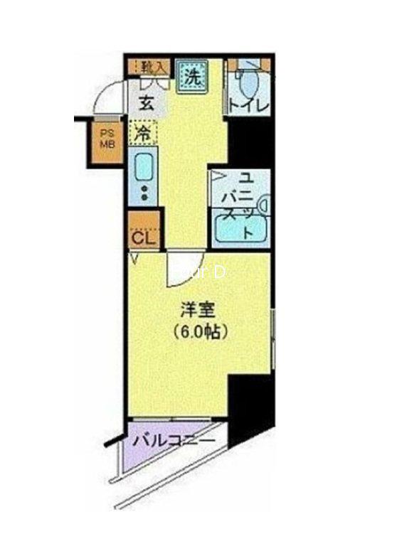 アーバイル東京NEST(1K/3階)の間取り写真