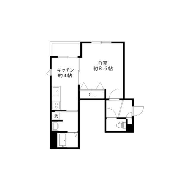 URBIS高円寺(1K/2階)の間取り写真