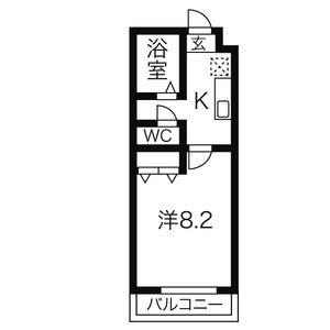 TS DREAM甚目寺北(1K/5階)の間取り写真