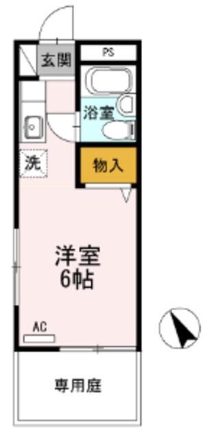 第二ヨシトモ(ワンルーム/1階)の間取り写真