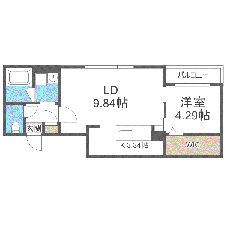 セレッソ本郷通(1LDK/4階)の間取り写真