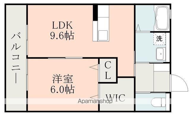 リヴィエール(1LDK/1階)の間取り写真