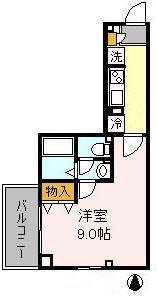 LE CIEL(1K/2階)の間取り写真