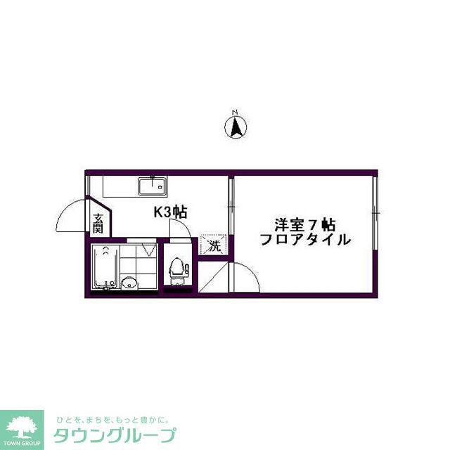 コーポラス双葉(1K/2階)の間取り写真