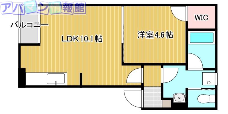 LA FONTE(1LDK/2階)の間取り写真