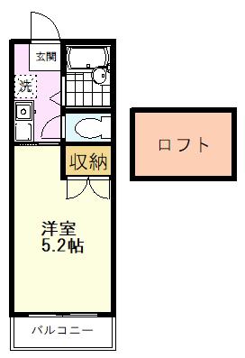 ヘリオスパート1(1K/1階)の間取り写真