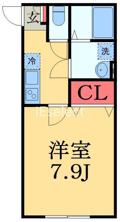 GRANSUGAR YACHIYO(1K/3階)の間取り写真