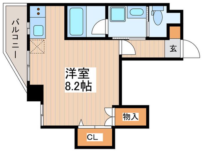 プリマベ-ラ(ワンルーム/2階)の間取り写真