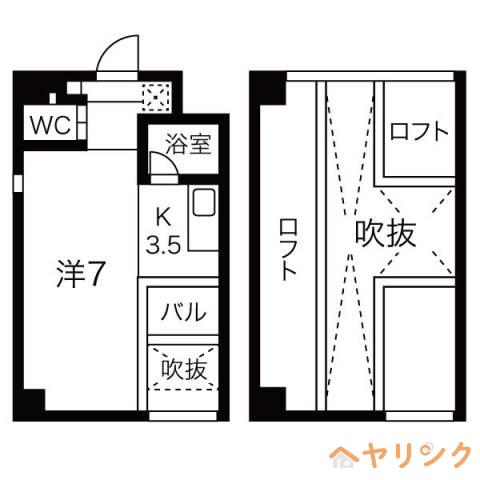 クレイタスパークIII(ワンルーム/4階)の間取り写真