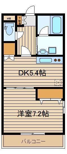 アンシャンテ関町(1DK/3階)の間取り写真