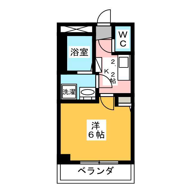 パルトネール井荻(1K/2階)の間取り写真