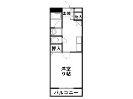 アパートメント松田(1K/1階)の間取り写真