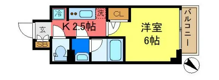 ルフレ プレミアム新小岩 2階階 間取り