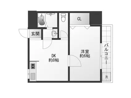 セブンスターマンション東中野(1LDK/5階)の間取り写真