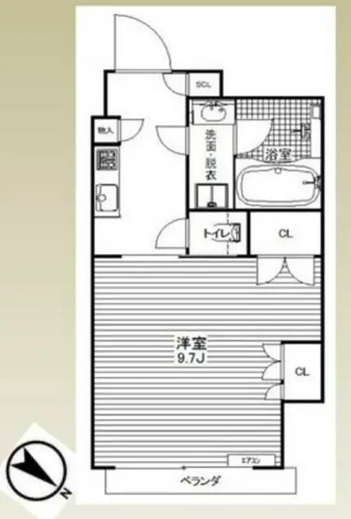 シティハウス東麻布 10階階 間取り